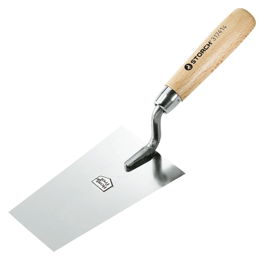 Storch Edelstahl-Berner-Putzkelle 140mm Holzgriff 317414